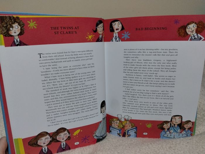 Enid Blyton,s Classic, The Twins At St Clare,s   Large Hardback Book