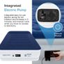 Luxury Double Inflatable Mattress | Puncture Resistant Double Airbed with Flock Coating | Quick 3 Mins Blow Up Bed with Built-in Pump | Portable Air Bed - Home Camping & Guests 195x137x46cm Image 8