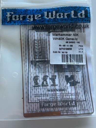 Warhammer Forge World Brass Etched Barbed Wire Oop For Sale in Wexford ...