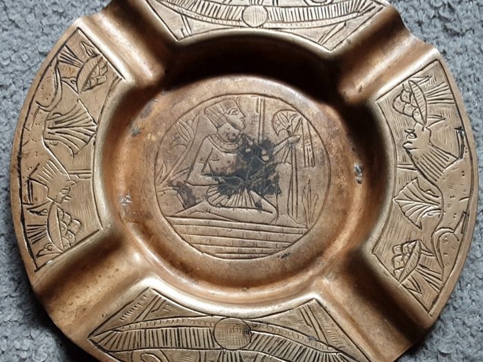 Brass ashtray