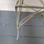 Antique pair of french wrought iron garden chairs Image 4