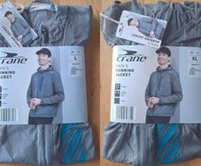 Crane Mens Grey Running Jackets, ideal for festivals etc