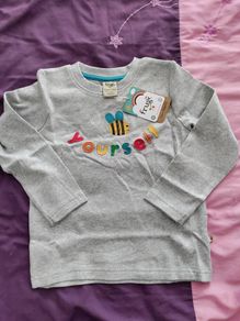 frugi applique top 5-6y