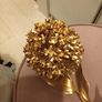Long stem gold christmas flower Image 2