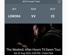 The Weeknd - Sat 22nd