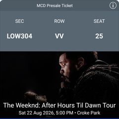The Weeknd - Sat 22nd