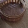 Small Round Steamer Wicker Basket Image 3