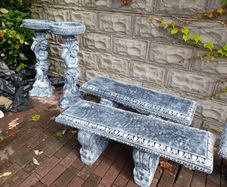 Garden Bench and Angel Bird Bath - New - Both for Only 190