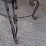 Table 1960s 70s Mid size coffee table hight sold Iron and tiles Top Heavy but Nice Image 4
