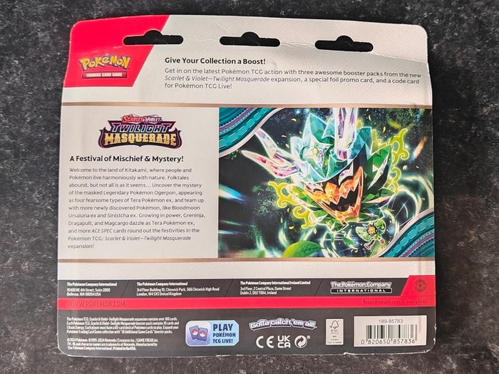 FREE Tracked Shipping. Pokemon Twilight Masquerade 3 Pack Blister (Revavroom)