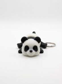 3D Printed Articulated Panda Keychain - Cute & Flexible