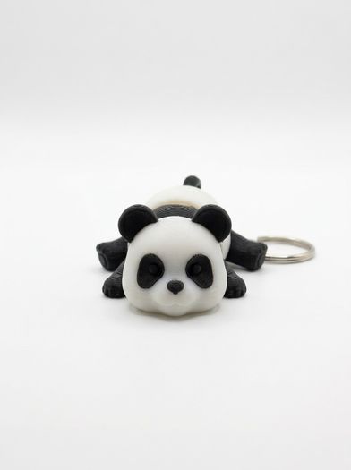 3D Printed Articulated Panda Keychain - Cute & Flexible