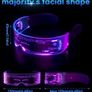 LED Visor Glasses - Luminous Futuristic Flashing Glasses (FREE POSTAGE) Image 2
