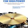 New 15W Qi Auto-Clamping Fast Wireless Car Charger Black Image 2