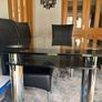 Pre Loved 6 Seater Dining Table with 6 Chairs Image 4