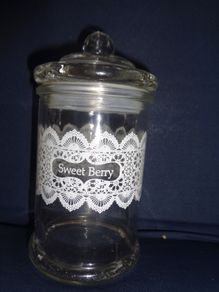 Decorative Glass Storage Jar for Sale
