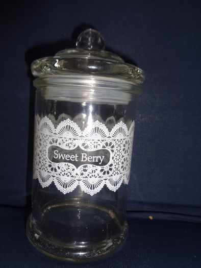 Decorative Glass Storage Jar for Sale