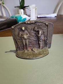 Brass bookends