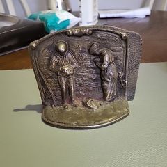 Brass bookends