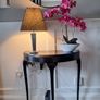 Hall table with lamp and orcid ornament Image 3