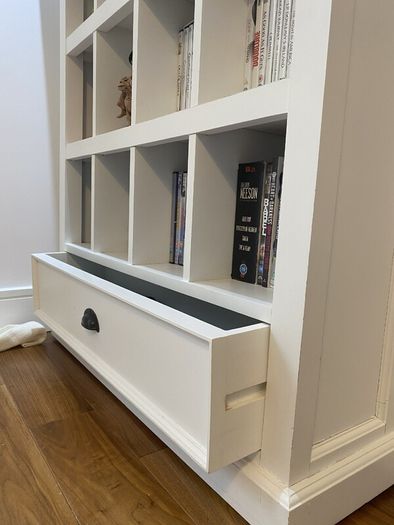 CD & DVD Cabinet.  Mahogany.  Perfect condiions.