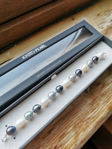NEW - Kyoto Pearl Freshwater Pearl Bracelet with 925 Silver Clasp