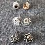 3 x  silver earrings Image 3
