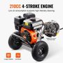 Gas Pressure Washer, 3500 PSI 10L/min, 2.6 GPM Gas Powered Pressure Washer with Aluminum Pump, Spray Gun and Extension Wand, 5 Nozzle Set, for Cars, Fences, Homes, Driveways, Patios, Furniture Image 3