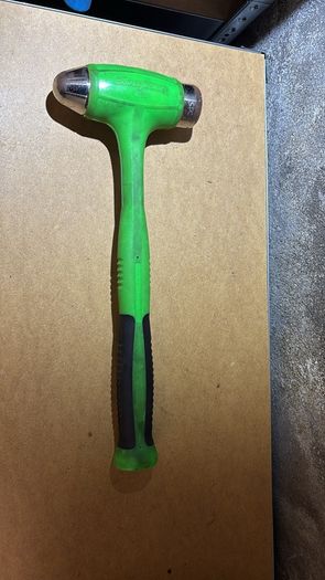 Snap On 40 oz Ball Peen Soft Grip Dead Blow Hammer Green