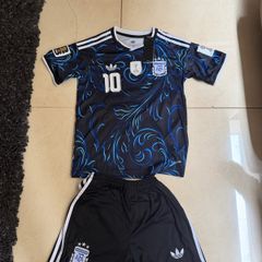 Argentina Kids Football Away Kit age 10-11 Messi Print BNWT