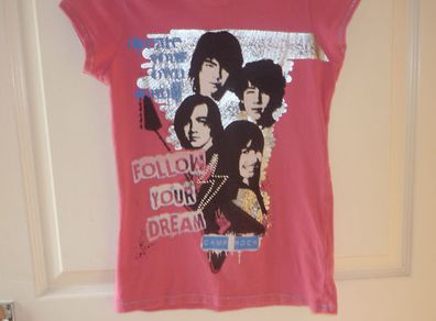 Girls Camp Rock T-shirt Pink Age 10. Great condition
