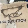 Louis Vuitton Monogram Rocket Pendant Locket Necklace Silver Image 3