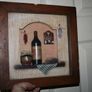 Arister Gifts Wine Shadow Box Wall Hanging Rustic Kitchen Decor 3D With Plaque Image 3