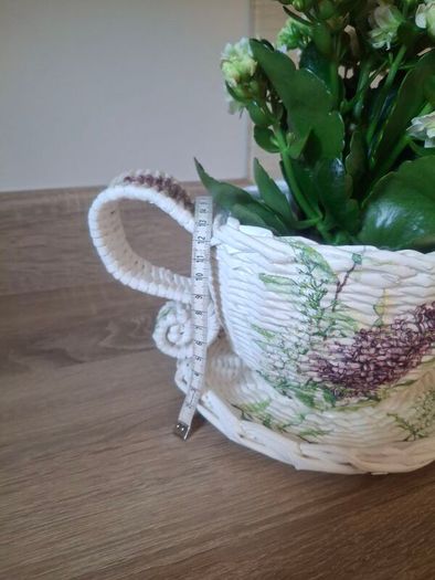 Handmade newspaper basket