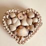 Vintage Heart-Shaped Seashell Jewellery Trinket Box Image 2