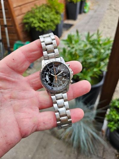 Watch Seiko Chronograph.
