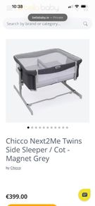 Chicco twin next to me