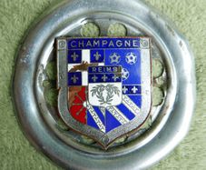 Vintage Car Badge Champagne Reims