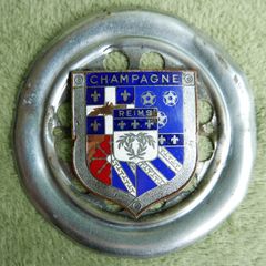 Vintage Car Badge Champagne Reims