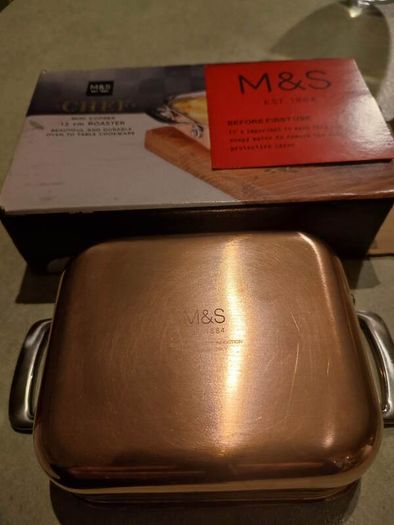 Chef Mini Copper 12 Cm. Roaster Beautiful And Durable Oven To Table Cookware