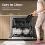 8L Large Air Fryer - Dual Basket Airfryer with Easy View Windows, Preheat, Air Fry, Roast, Broil, Bake, Dehydrate, 2 Independent 4 L Nonstick Dishwasher Safe Baskets, Black Image 5