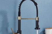 Kitchen tap - Brass Pull-Down Kitchen Mixer Tap / NEW