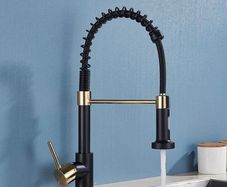 Kitchen tap - Brass Pull-Down Kitchen Mixer Tap / NEW