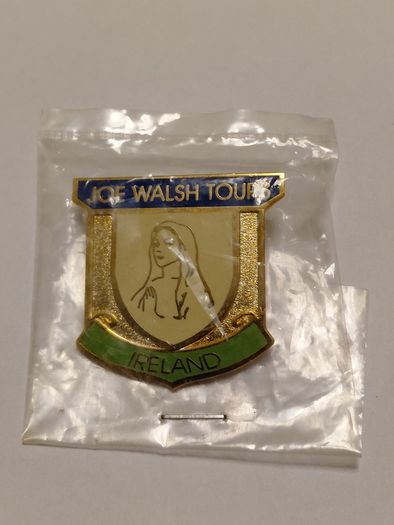 Rare Vintage Banamak Joe Walsh Tours Religious Enamel Pin Mint Condition