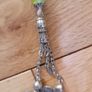 Semi-precious Lime Green Onyx Agate Prayer Worry Beads with Silver Accents x33 Image 2