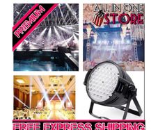 Stage Lights Disco Light 54 LED Super Bright Strobe Party Lights White/Off White Led Par Light DMX-512 DJ Lights for Theater,Studio,Photostudio,Party Show,Church Event,Wedding (FREE POSTAGE)