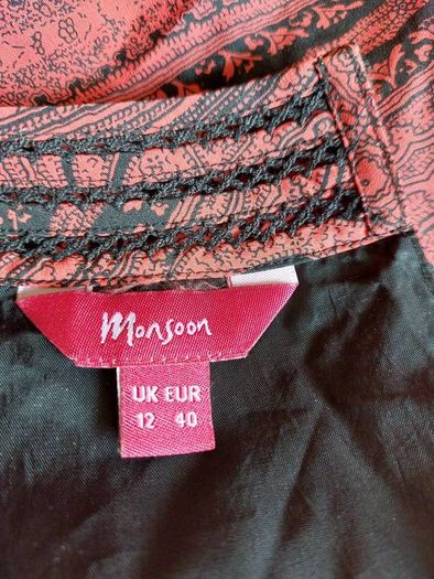Monsoon vintage retro top size 12 (free postage)