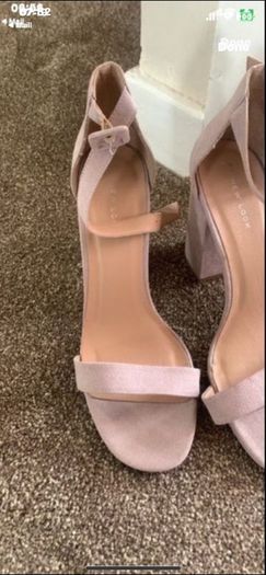 sandals dusky pink size 41(8) new look