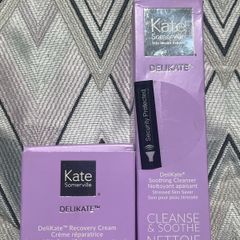 KATE SOMERVILLE DeliKate recovery cream + soothing delikate cleanser BNIB