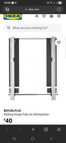 IKEA BEHJALPLIG integrated dishwasher kit